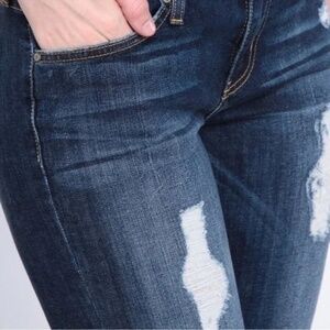 Just Black Ripped Distressed Jeans Like New